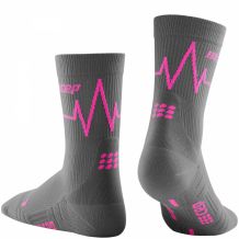 DAMSKIE SKARPETY CEP HEARTBEAT MID-CUT SOCKS WOMEN VULCAN FLAME ROZMIAR II