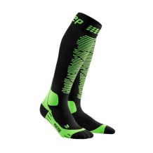 DAMSKIE SKARPETY CEP SKI MERINO SOCKS WOMEN BLACK/GREEN ROZMIAR S/II 