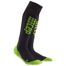 DAMSKIE SKARPETY CEP SKI ULTRALIGHT SOCKS WOMEN BLACK/GREEN ROZMIAR II