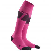 DAMSKIE SKARPETY CEP SKI ULTRALIGHT SOCKS WOMEN PINK/DARK GREY ROZMIAR II