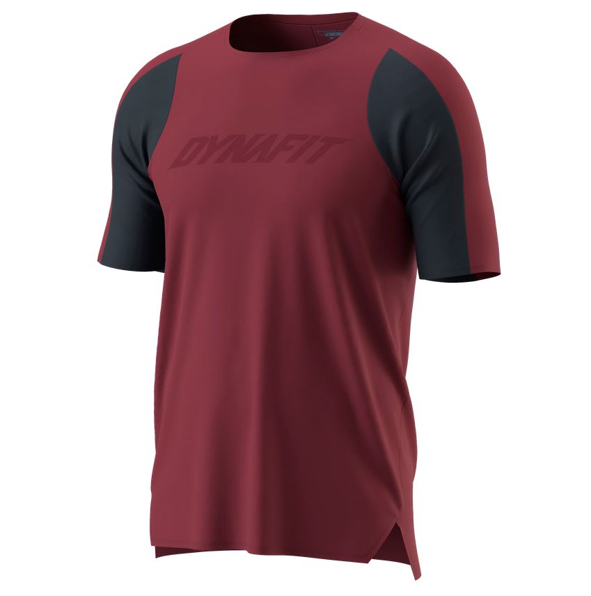 DYNAFIT RIDE SHORT SLEEVES TEE M BURGUNDY KOSZULKA SPORTOWA ROZMIAR 48/M <is>