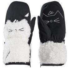 DZIECIĘCE RĘKAWICE NARCIARSKIE ZANIER CUDDLY MITTEN BLACK/WHITE ROZMIAR 3(L) - WIEK 5-6 LAT