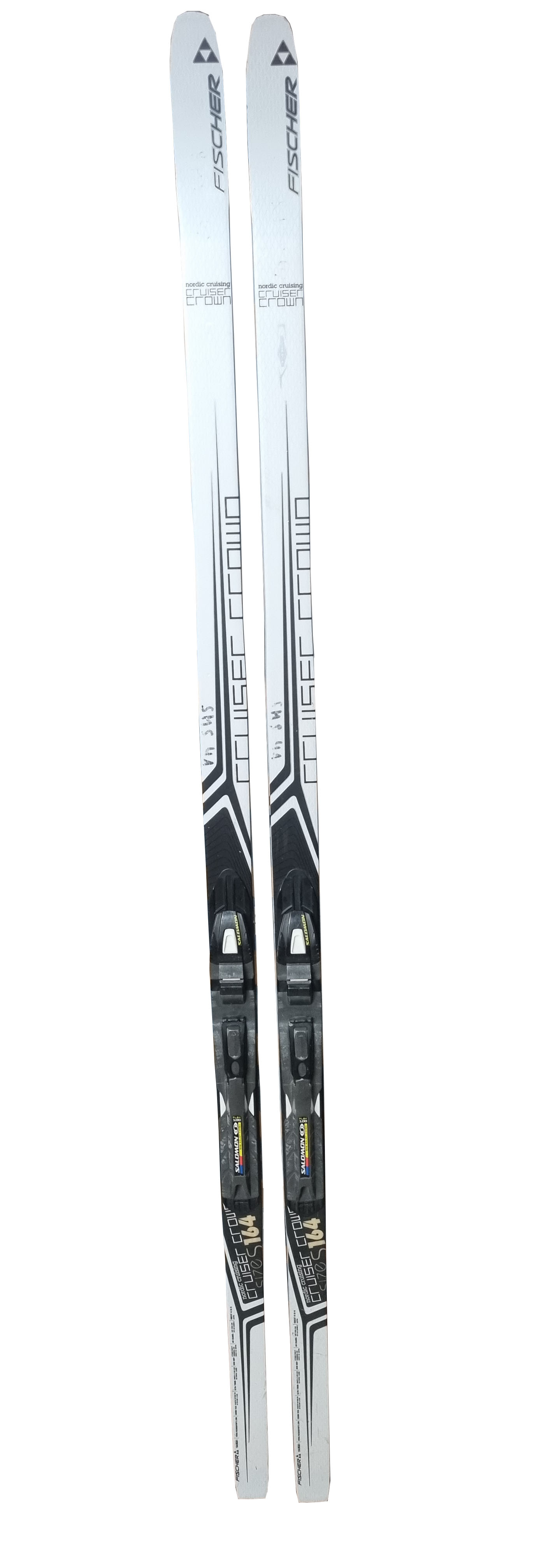 FISCHER CRUISER CROWN + WIĄZANIE SNS UŻYWANE NARTY BIEGOWE Z ŁUSKĄ DŁUGOŚĆ 184 CM <is>
