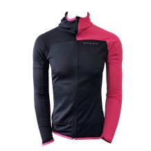Funkcjonalna damska bluza Black Crevice 70% Merino Black/Pink, rozmiar 38
