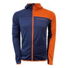 Funkcjonalna męska bluza Black Crevice 70% Merino Blue/Orange, rozmiar XXL