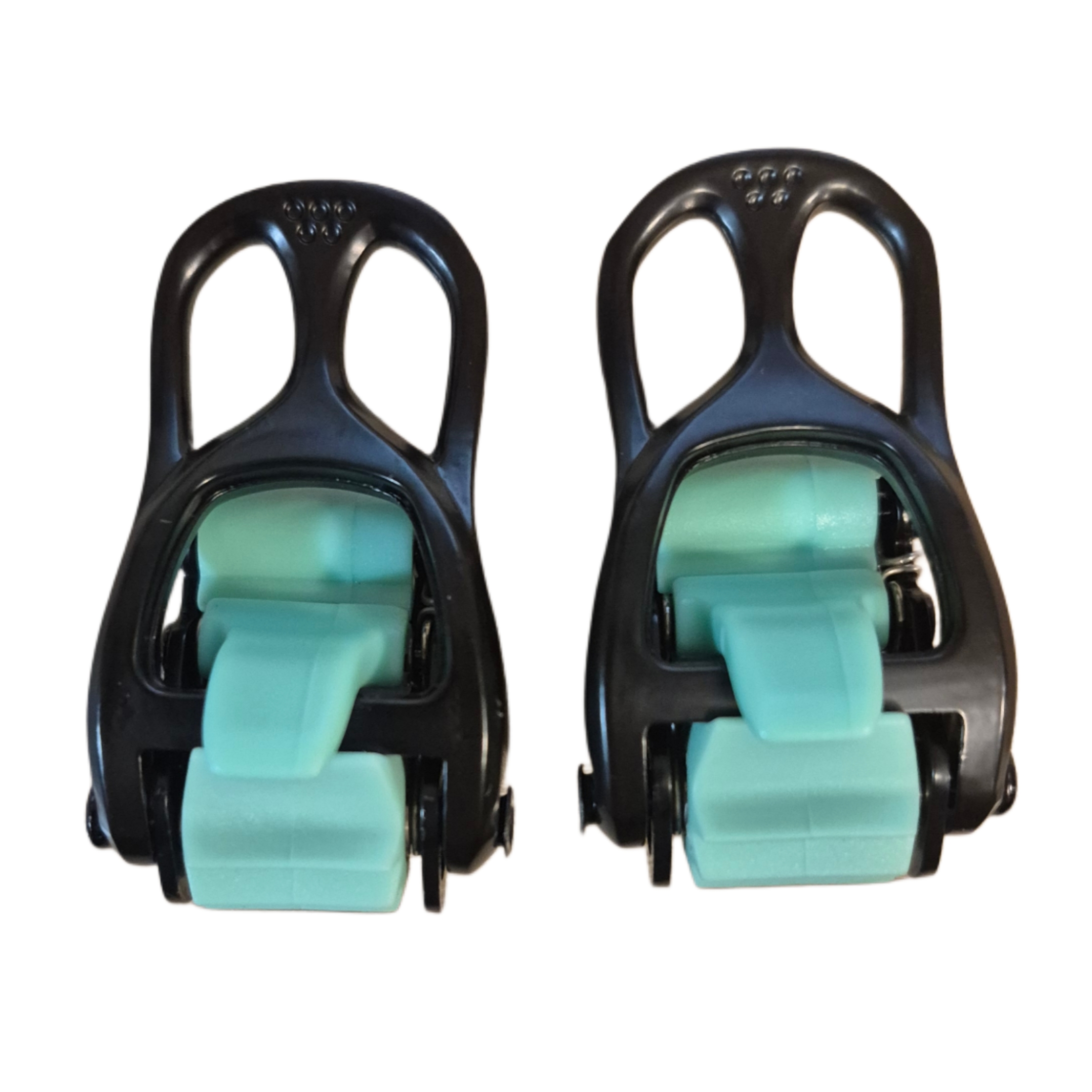 KOMPLET POMPEK DO WIĄZAŃ NITRO TOE ALU BLACK/MINT BUCKLE ONE SIZE