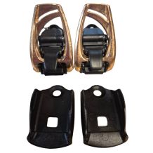 KOMPLET POMPEK DO WIĄZAŃ NITRO ANKLE ALU BLACK/GOLD BUCKLE ONE SIZE