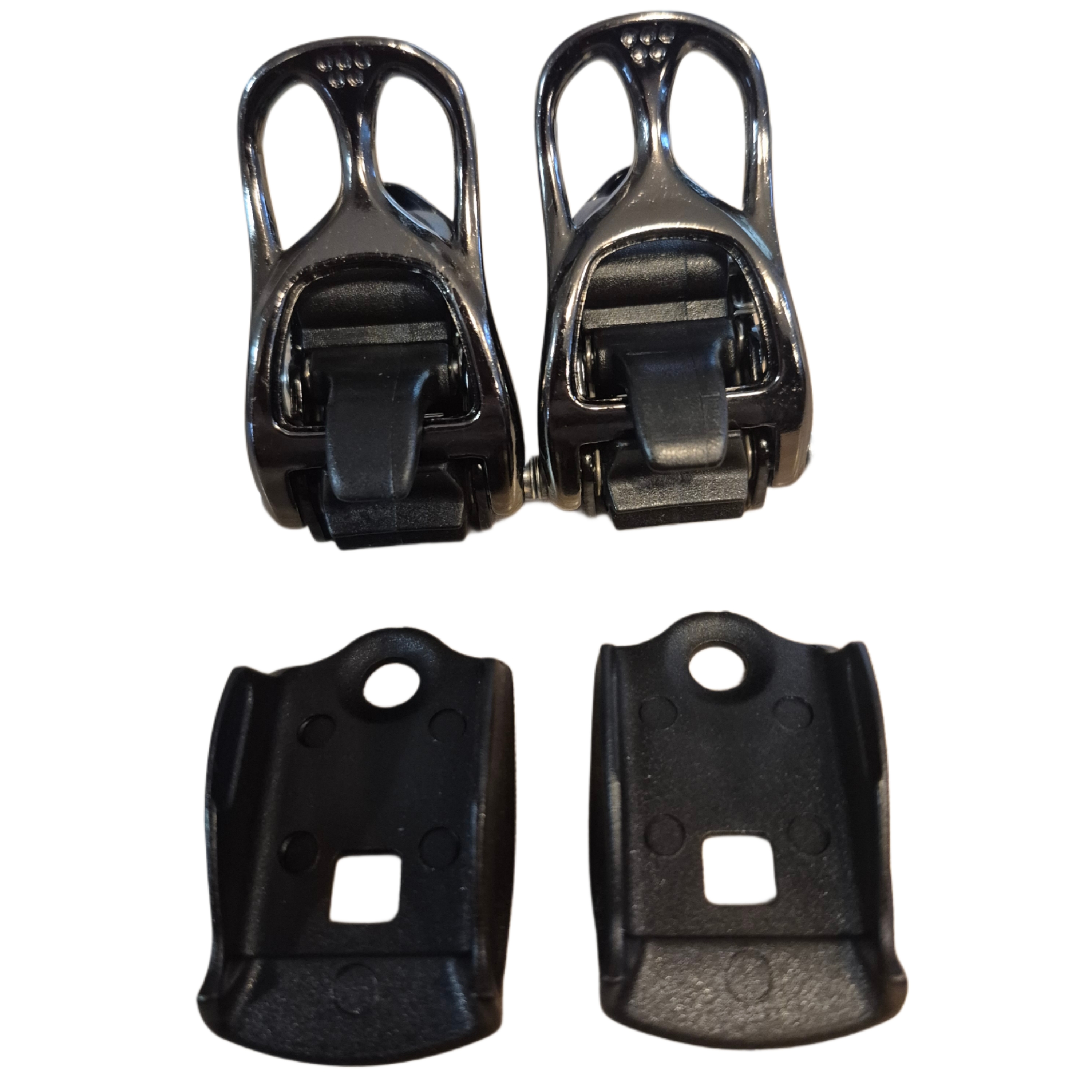 KOMPLET POMPEK DO WIĄZAŃ NITRO TOE ALU BLACK/CARBON BUCKLE ONE SIZE