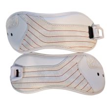  KOMPLET STRAPÓW DO WIĄZAŃ NITRO ANKLE STRAP WITH CLAMP WHITE-RED STRIPES ROZMIAR S/M