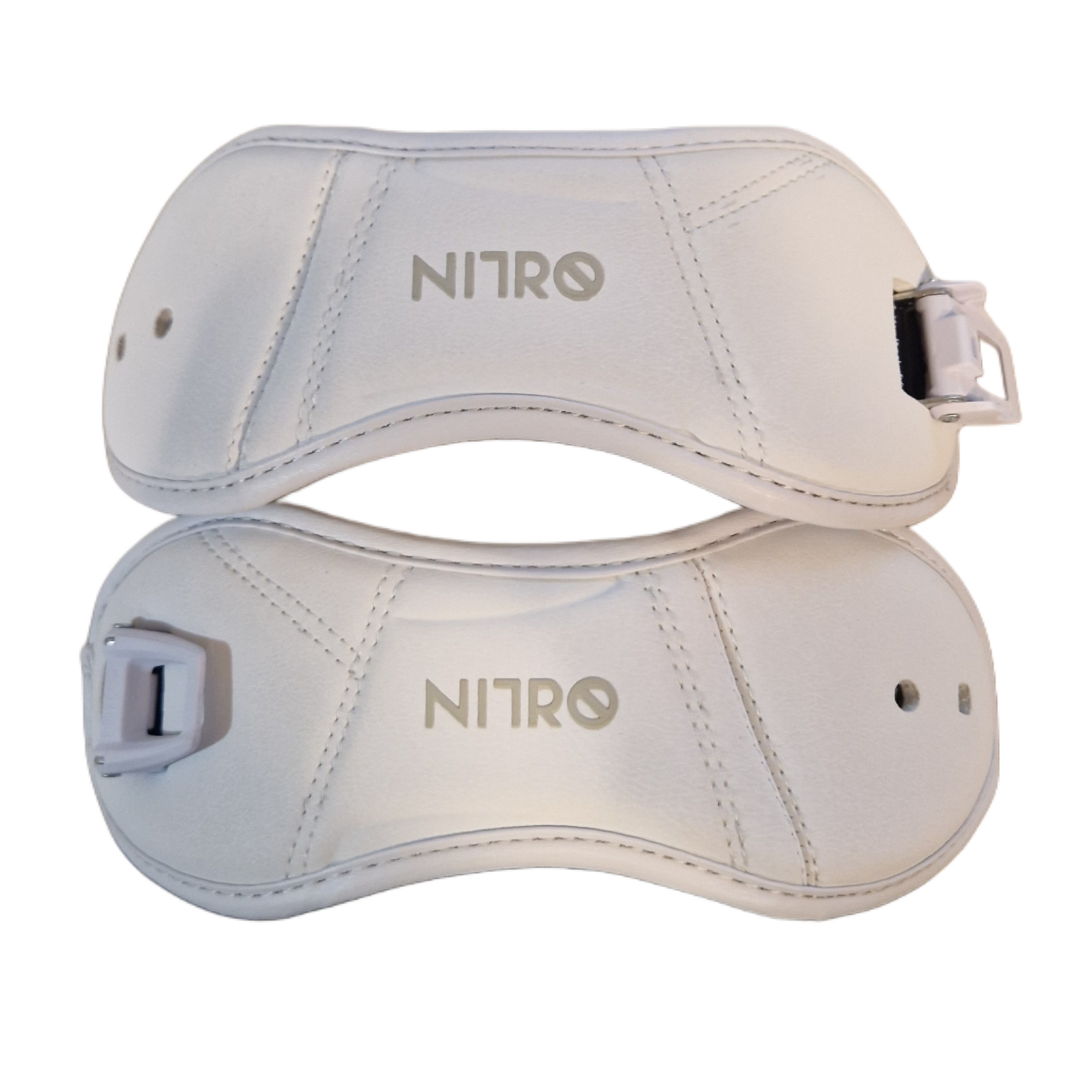 KOMPLET STRAPÓW DO WIĄZAŃ NITRO ANKLE STRAP WITH CLAMP WHITE ROZMIAR L