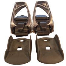 KOMPLET POMPEK DO WIĄZAŃ NITRO TOE ALU BLACK/CARBON BUCKLE ONE SIZE