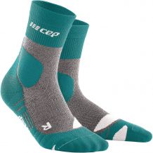 SKARPETY CEP HIKING LIGHT MERINO MID-CUT SOCKS WOMEN FORESTGREEN/GREY ROZMIAR II