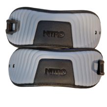 KOMPLET STRAPÓW DO WIĄZAŃ NITRO ANKLE STRAP WITH CLAMP DARK GREY-BLACK ROZMIAR L