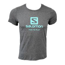 Koszulka Salomon TTP Light Blue Logo Men SS, rozmiar S