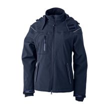 Kurtka damska softshell James&Nicholson Winter Navy, rozmiar XXL