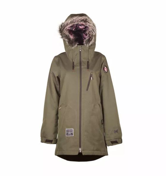 L1 NITRO FAIRBANKS JACKET WOMEN MILITARY KURTKA PARKA SNOWBOARDOWA ROZMIAR S <is>
