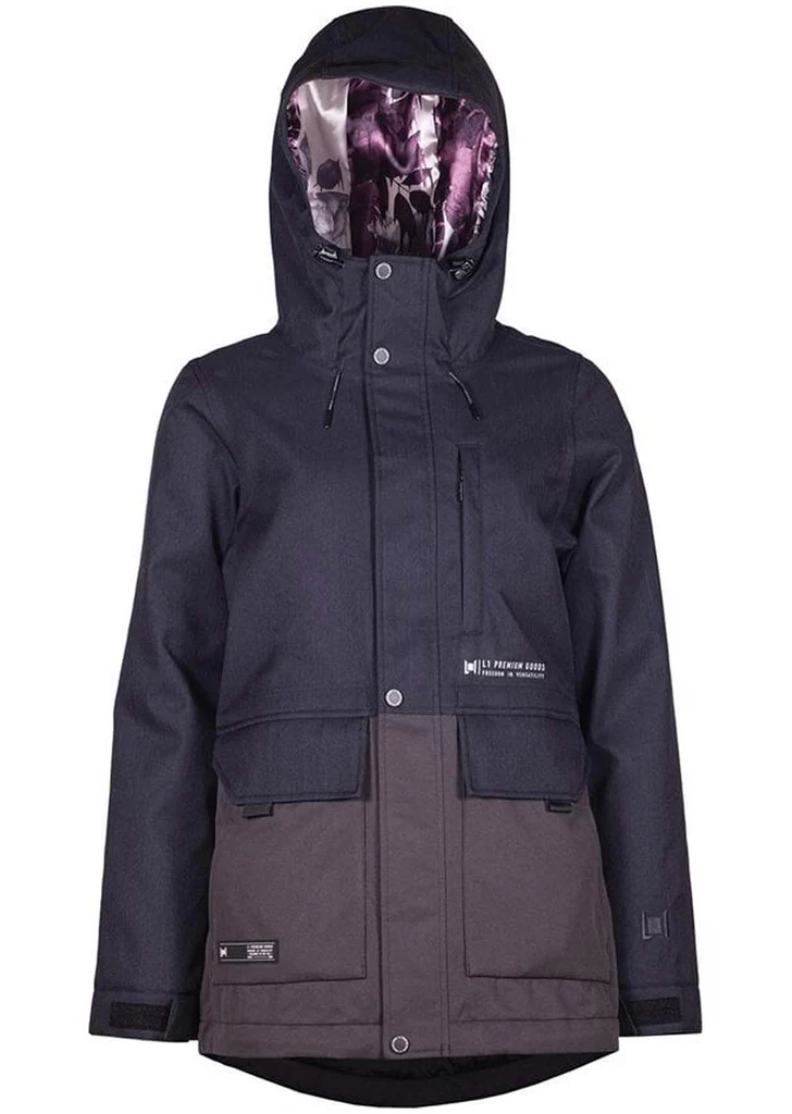 L1 NITRO ANWEN JACKET BLACK/PHANTOM NOWA DAMSKA KURTKA SNOWBOARDOWA 20K/20K ROZMIAR S <is>