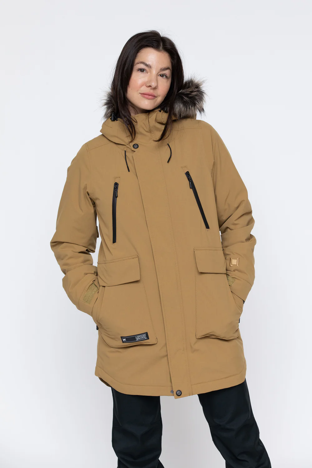 L1 NITRO FAIRBANKS DULL GOLD NOWA KURTKA PARKA SNOWBOARDOWA ROZMIAR S 20K/20K<is>