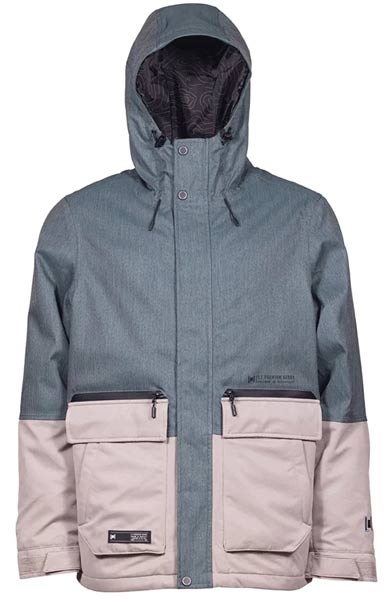 L1 NITRO LEGACY JACKET MEN SLATE/STONE NOWA MĘSKA KURTKA SNOWBOARDOWA NARCIARSKA 20K/20K ROZMIAR L <is>