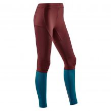 NOWE LEGGINSY CEP RUN COMPRESSION TIGHTS 3.0 WOMEN DARK RED/PETROL ROZMIAR II