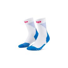 MĘSKIE SKARPETY CEP CORE RUN EDT VERTICAL MID CUT 5.0 WHITE/BLUE ROZMIAR III 39-42 EU