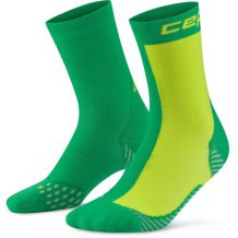 MĘSKIE SKARPETY CEP RUN EDT HALF&HALF MID CUT 5.0 GREEN/LIME ROZMIAR III 39-42 EU