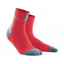 MĘSKIE SKARPETY CEP SHORT SOCKS 3.0 MEN LAVA/GREY ROZMIAR V