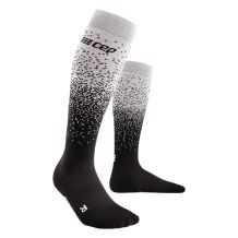 MĘSKIE SKARPETY CEP SNOWFALL MERINO SOCKS MEN BLACK/WHITE ROZMIAR III/M