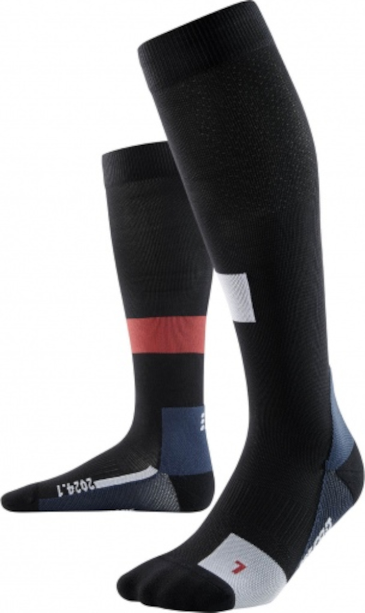 MĘSKIE SKARPETY CEP THE RUN SOCKS V4 TALL LTD BLACK ROZMIAR III / M