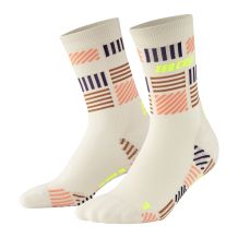 MĘSKIE SKARPETY CEP THE RUN COMPRESSION SOCKS LTD MID CUT CREAM/NEON YELLOW ROZMIAR III