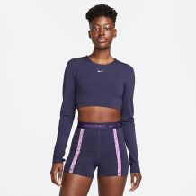 NIKE NP DF CROP LS FEMME PURPLE INK NOWA KOSZULKA TRENINGOWA SPORTOWA ROZMIAR L <is>