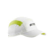 NOWA CZAPKA CEP BRAND RUN CAP WHITE/LIME GREEN ROZMIAR II