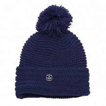 NOWA CZAPKA COAL THE MYRTLE CHUNKY KNIT POM BEANIE NAVY