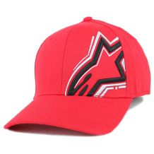 Nowa czapka z daszkiem Alpinestars Skyway Red, rozmiar L/XL