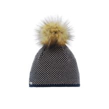 NOWA DAMSKA CZAPKA EISBAR SANJA LUX MU NIGHT/BEIGE  - MERINO