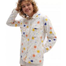 NOWA DAMSKA KOSZULA VANS WM PAISLEYCHECK LS WOVEN MARSHMALLOW ROZMIAR S