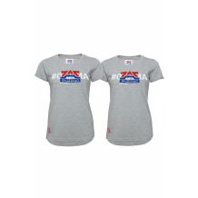 Nowa damska koszulka 2 pack Zajedno Classic Grau Damen, rozmiar M