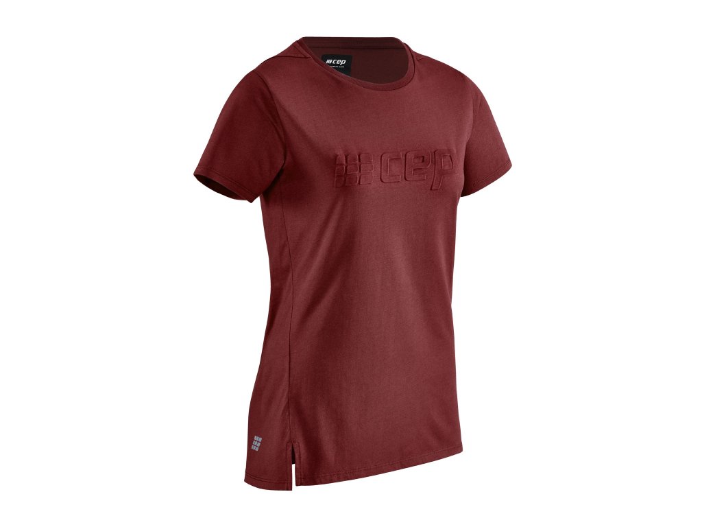 NOWA DAMSKA KOSZULKA CEP CREW SHIRT SHORT SLEEVE DARK RED ROZMIAR S
