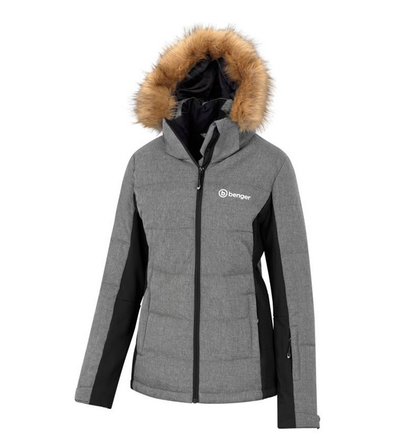 NOWA DAMSKA KURTKA BENGER ROMY JACKET GREY MELANGE ROZMIAR 36 Sklep