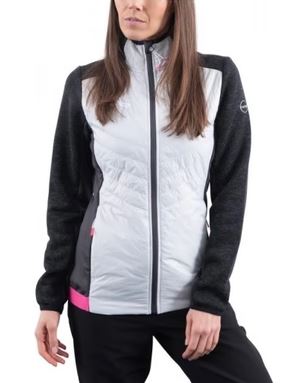 Nowa damska kurtka GTS Lady Jacket Padded Knitmix L.Grey, rozmiar 38/M