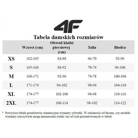 NOWA DAMSKA KURTKA NARCIARSKA 4F F582 TECHNICAL JACKET DERMIZAX PRIMALOFT ROZMIAR L