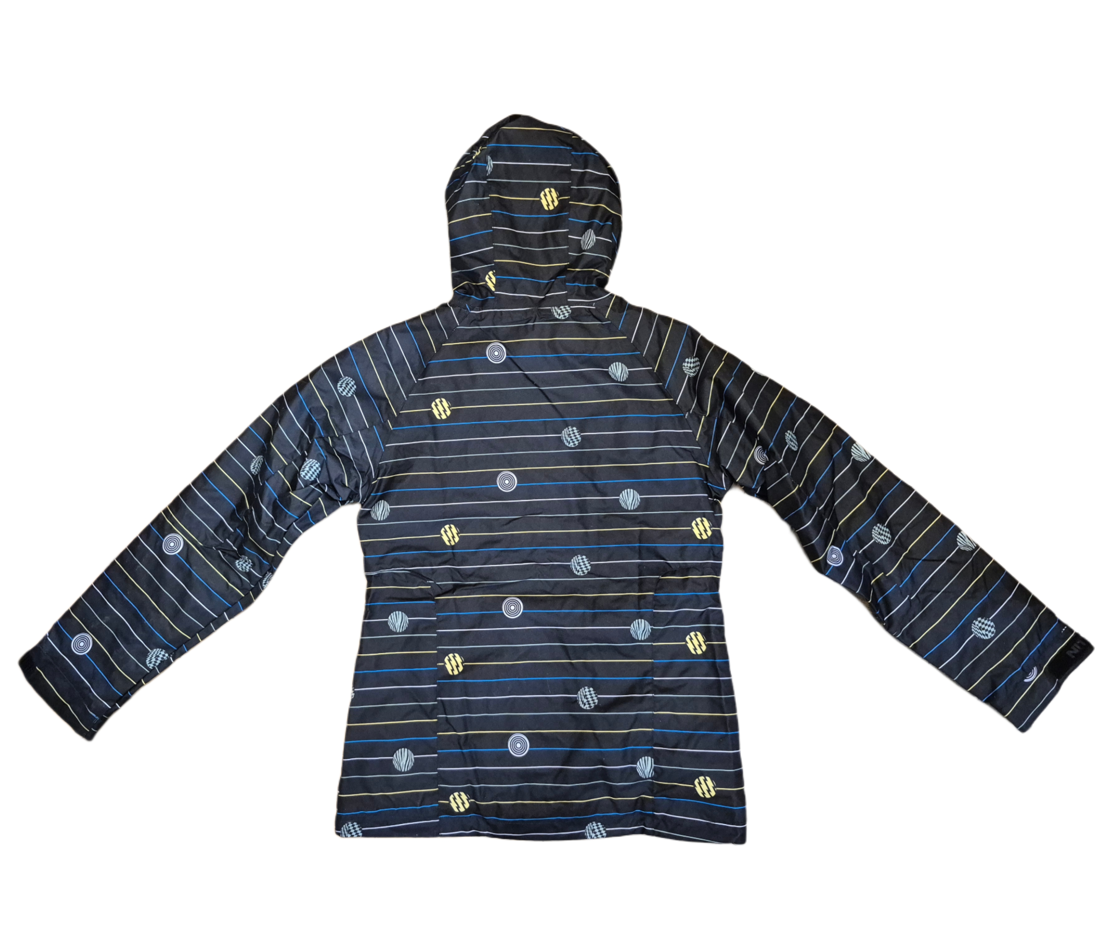 NOWA DAMSKA KURTKA NITRO MAKE BELIEVE JACKET BLACK PIN STRIPE PRINT ROZMIAR S