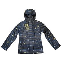 NOWA DAMSKA KURTKA NITRO MAKE BELIEVE JACKET BLACK PIN STRIPE PRINT ROZMIAR S