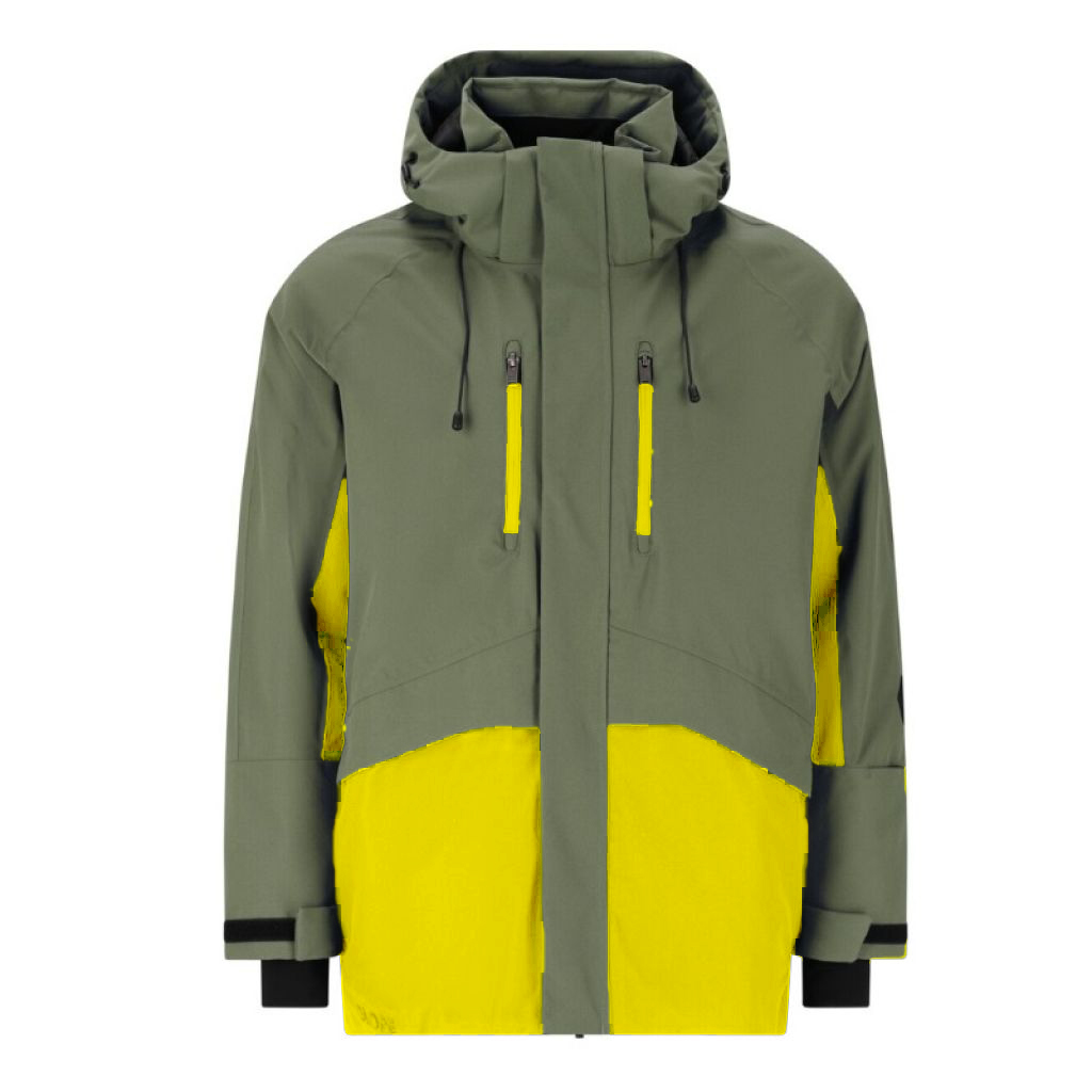 NOWA MĘSKA KURTKA SLOPE KANAI SNOWBOARD JACKET FOREST/FLUO YELLOW ROZMIAR L 15/15K