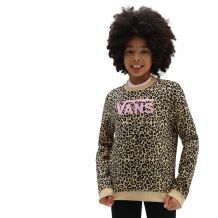 NOWA DZIEWCZĘCA BLUZA VANS LEOPARD SPOT CREW TAOS TAUPE ROZMIAR M 10-12 LAT