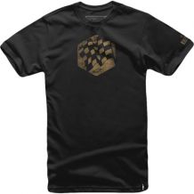Nowa koszulka Alpinestars Flag Tee Black, rozmiar M
