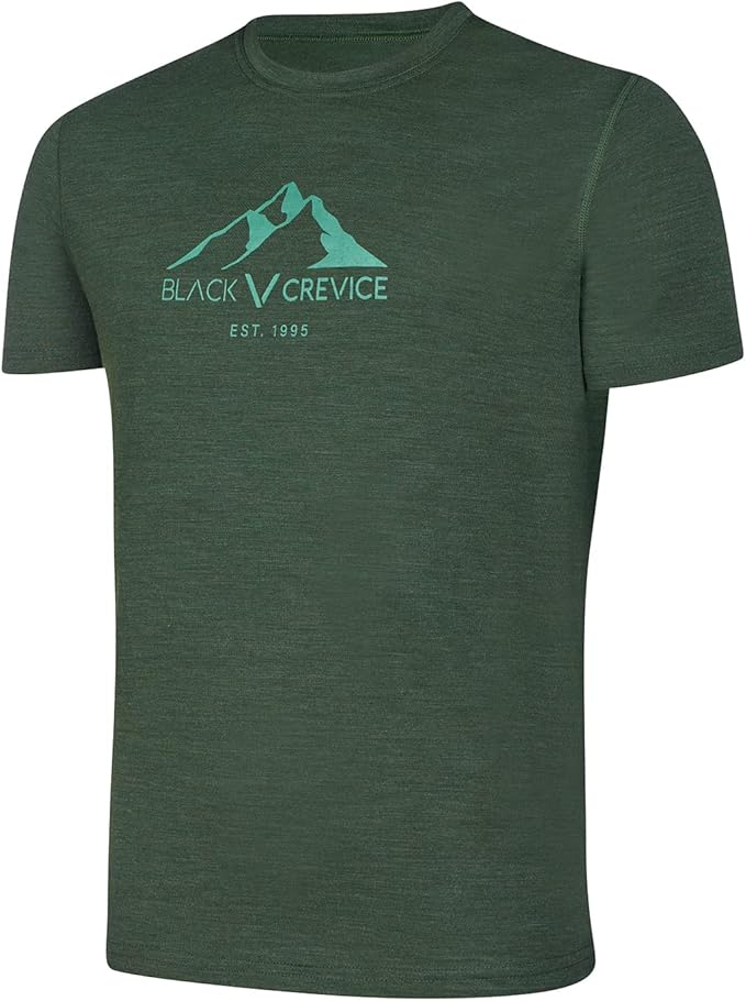 Nowa koszulka Black Crevice Merino Green, rozmiar M