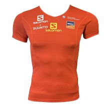 Nowa koszulka damska Salomon Stroll Logo Nectarine, rozmiar S