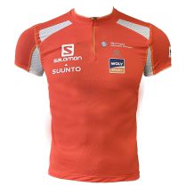 Nowa koszulka damska Salomon Ultra Trail Tee Nectarine, rozmiar S