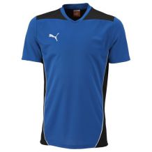 NOWA KOSZULKA DZIECIĘCA PUMA FOUNDATION TRAINING TEE ROYAL/BLACK ROZMIAR YXS (116cm)